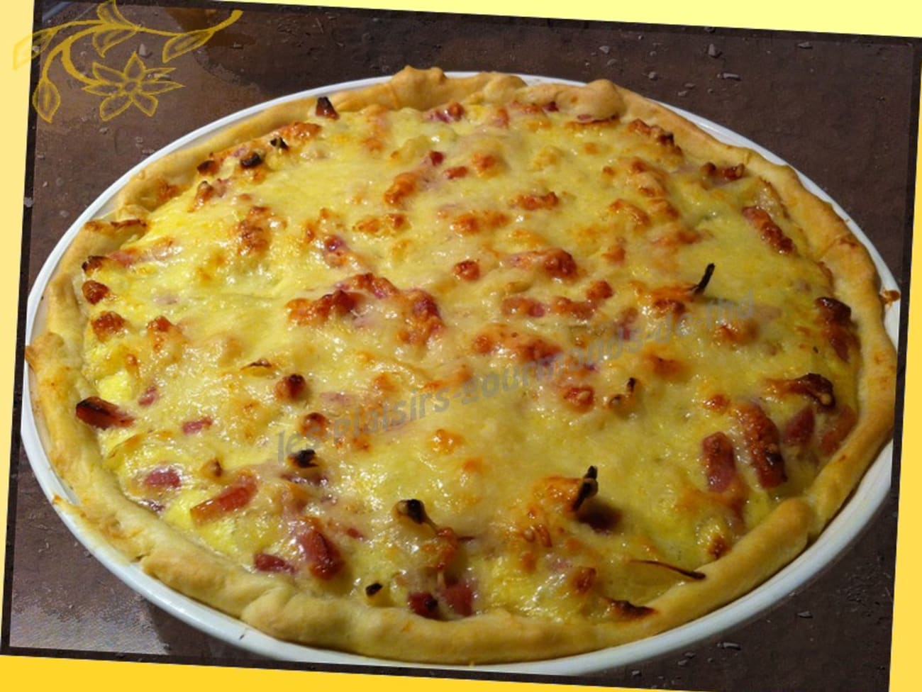 Quiche pommes de terre lardons oignons : recette Quiche pommes de terre